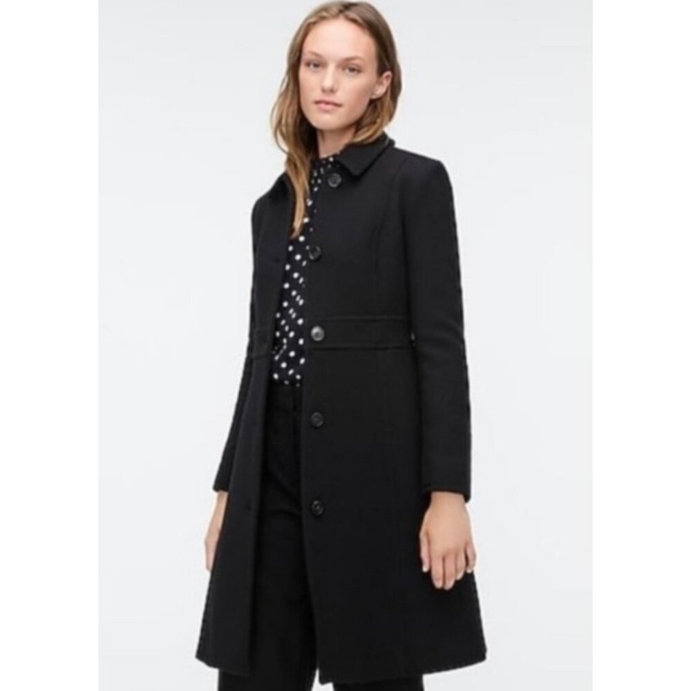 J. Crew Italian Double Cloth Wool Lady Day Coat 4 - Picture 2 of 8
